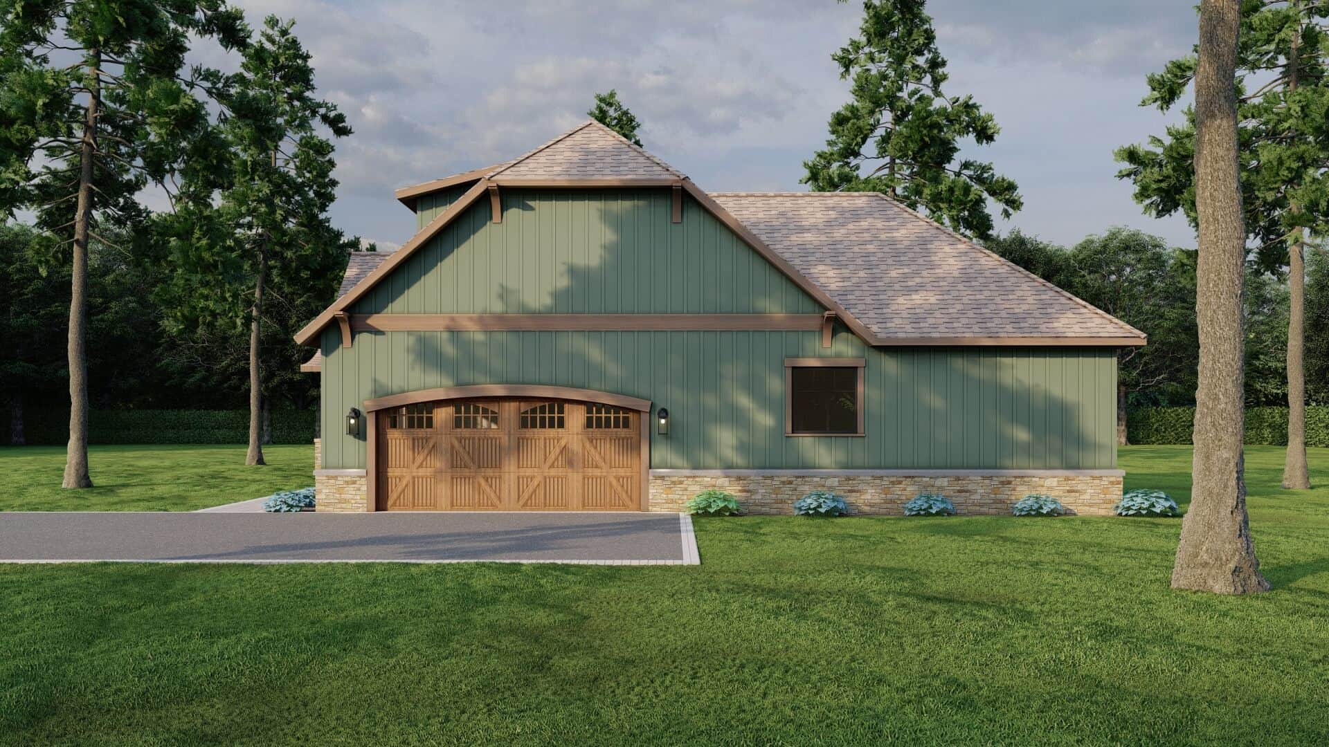Right Side View of this 3-Bedroom,1982 Sq Ft Plan -153-1762