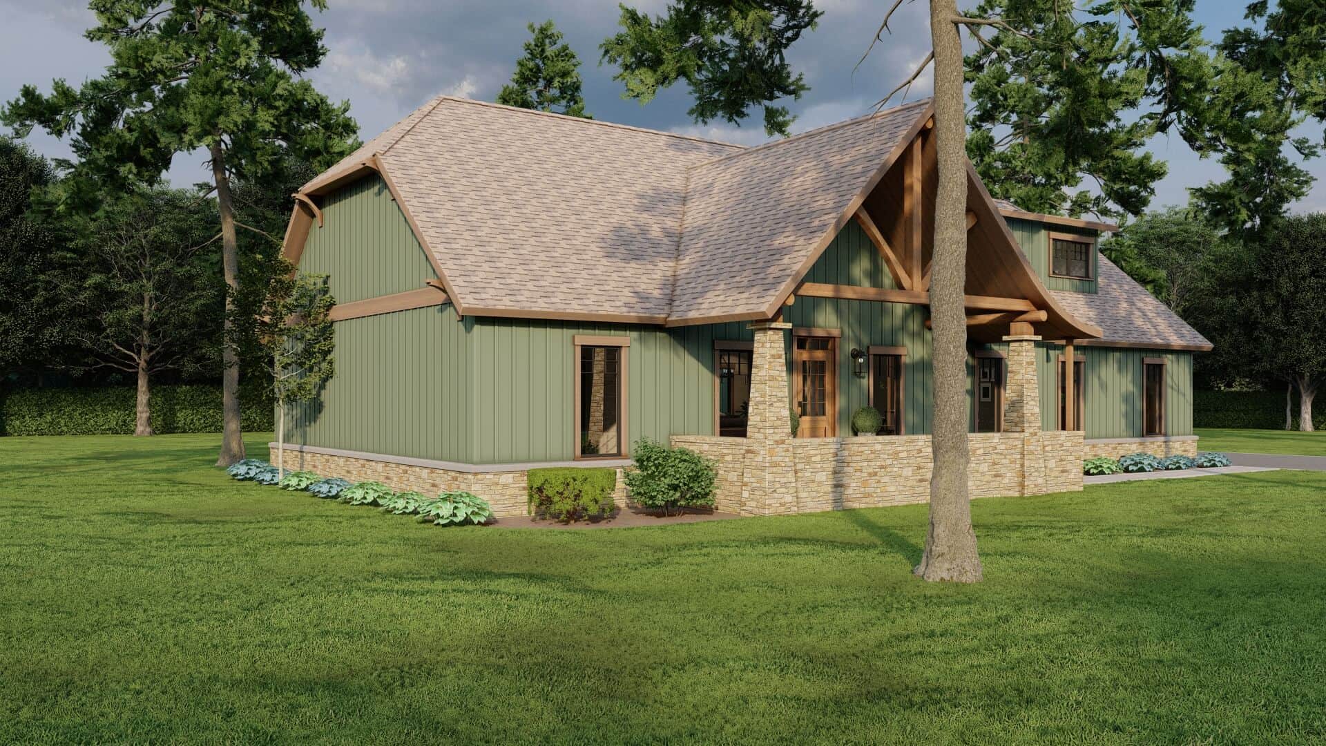 Left Side View of this 3-Bedroom,1982 Sq Ft Plan -153-1762