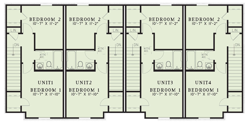Upper Level of Duplex/Multi-Unit Plan #153-1778