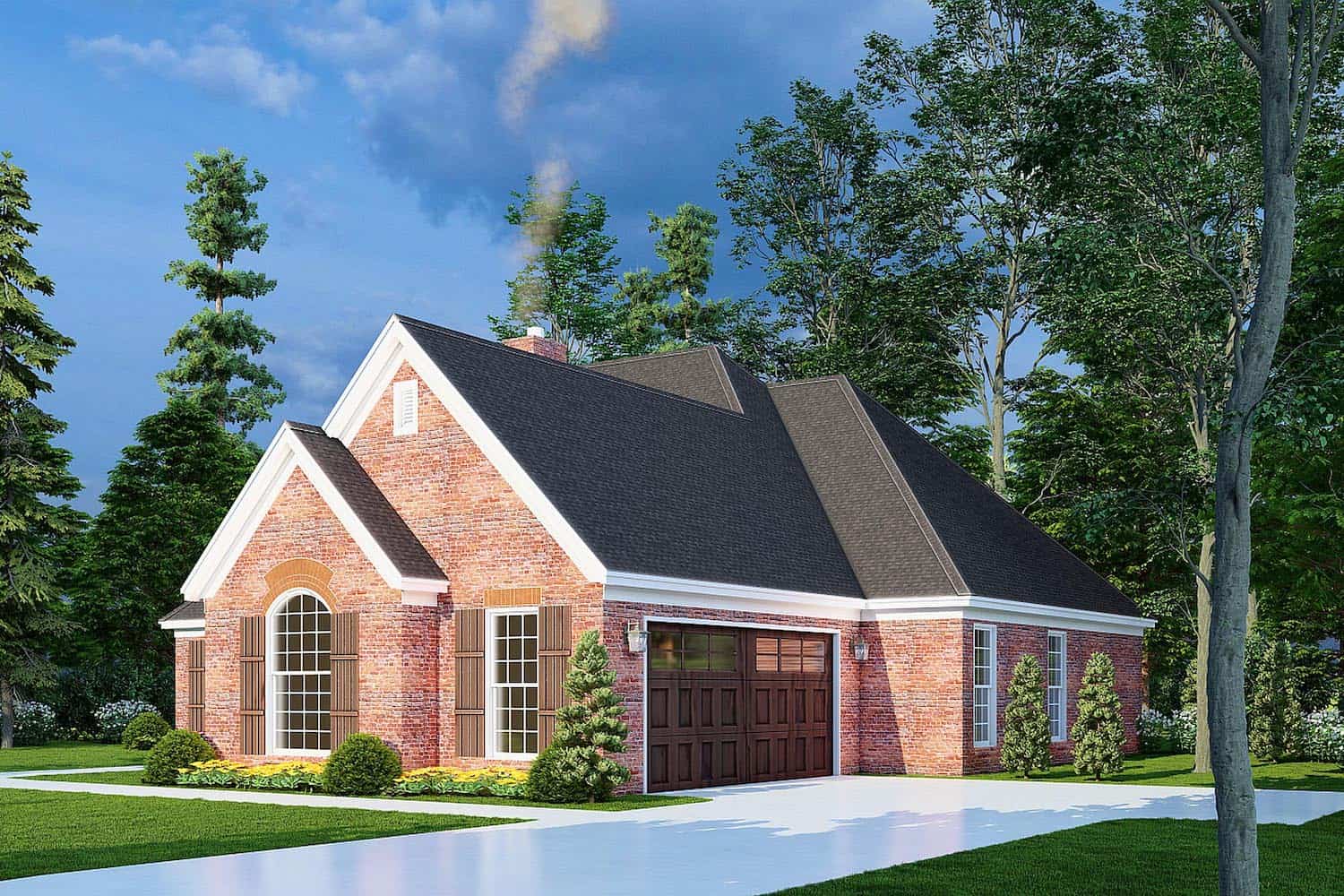 Right Side View of this 3-Bedroom, 1600 Sq Ft Plan - 153-1780
