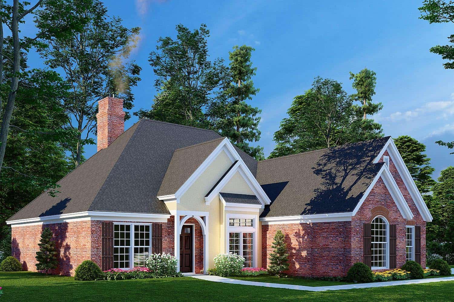 Left Side View of this 3-Bedroom, 1600 Sq Ft Plan - 153-1780