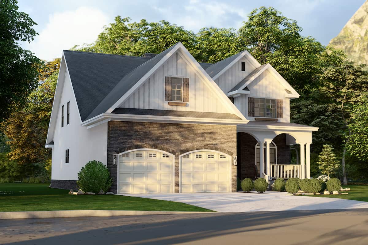 Left Side View of this 4-Bedroom, 2470 Sq Ft Plan - 153-1781
