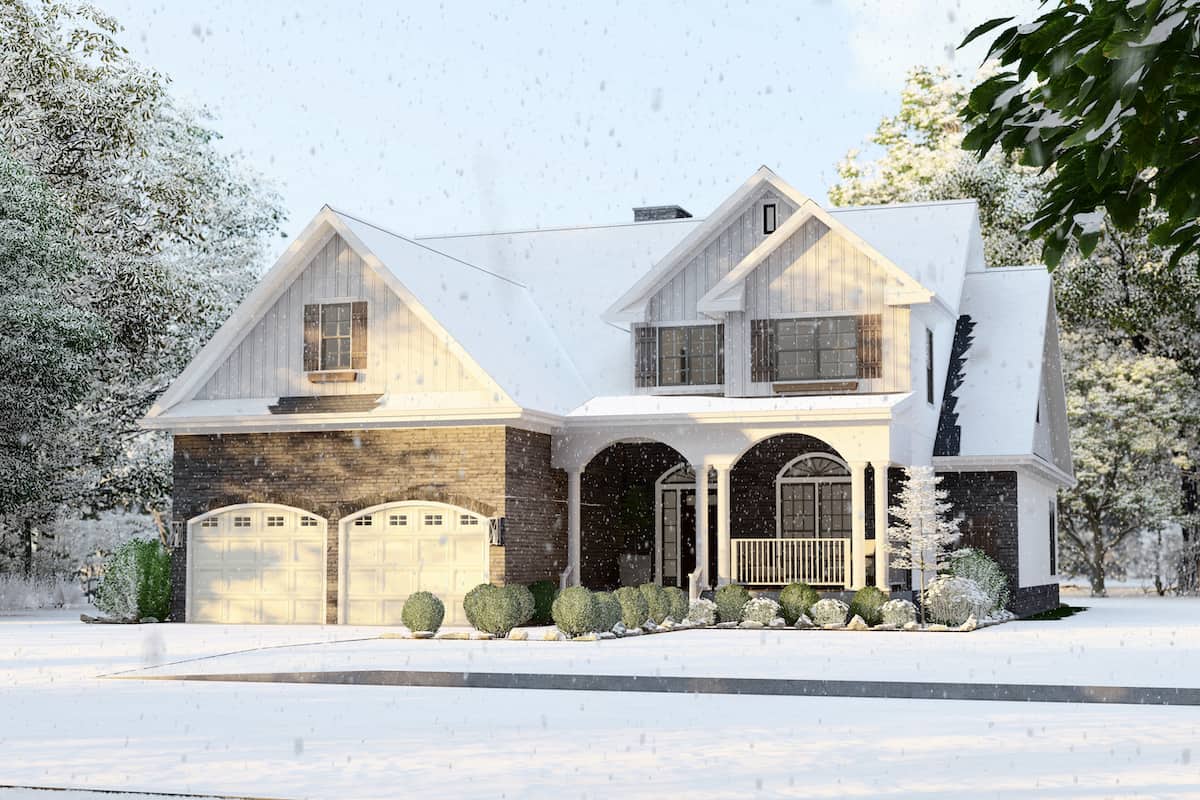 Right Side View of this 4-Bedroom, 2470 Sq Ft Plan - 153-1781