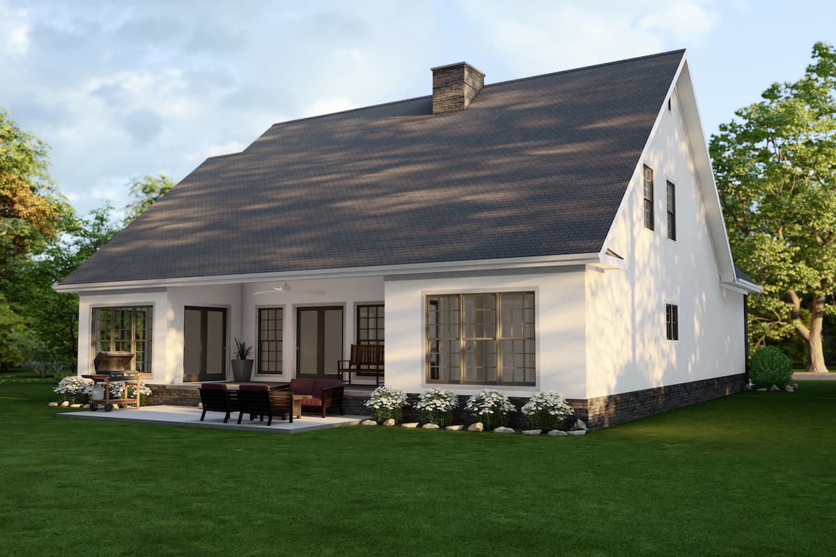 Rear View of this 4-Bedroom, 2470 Sq Ft Plan - 153-1781