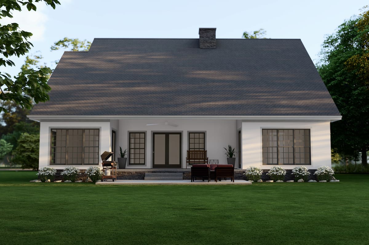 Rear View of this 4-Bedroom, 2470 Sq Ft Plan - 153-1781