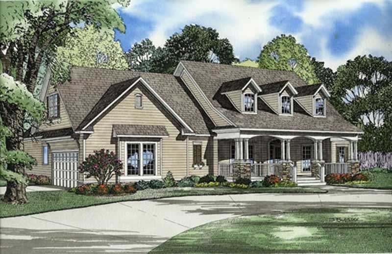 Left Side View of this 4-Bedroom, 2373 Sq Ft Plan - 153-1800