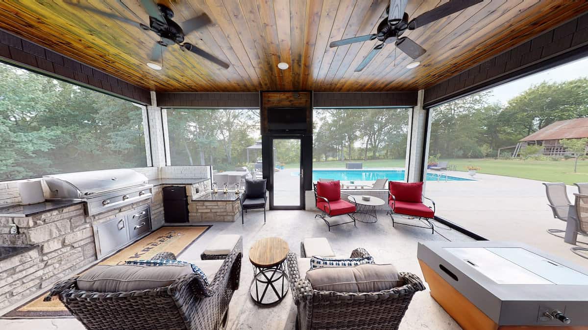 Outdoor Kitchen of this 3-Bedroom,3374 Sq Ft Plan -153-1808