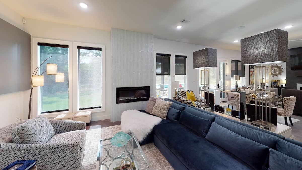 Great Room: Fireplace of this 3-Bedroom,3374 Sq Ft Plan -153-1808