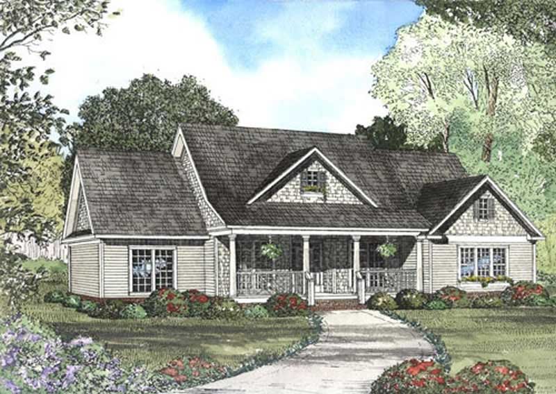 Front view of this 4-Bedroom, 2261 Sq Ft Plan - 153-1821