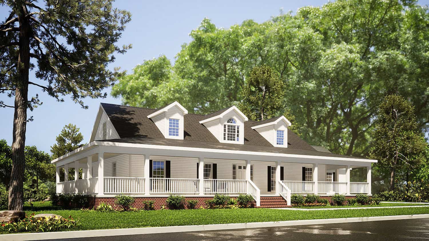 Left Side View of this 3-Bedroom, 1921 Sq Ft Plan - 153-1828