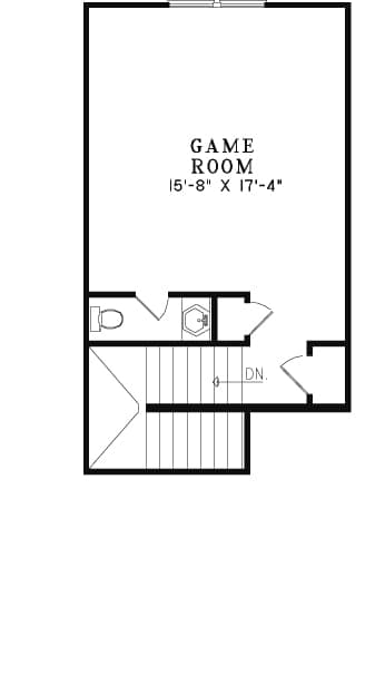 Bonus Room of Traditional Plan #153-1850