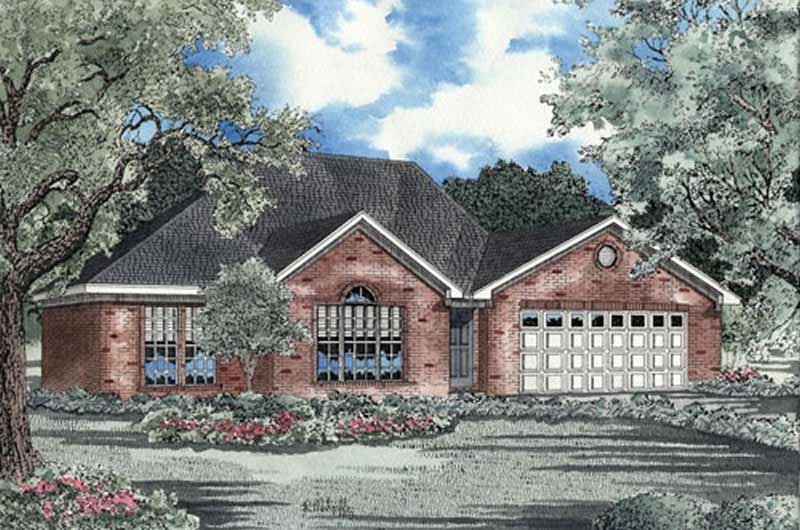 Front View of this 3-Bedroom, 1680 Sq Ft Plan - 153-1859