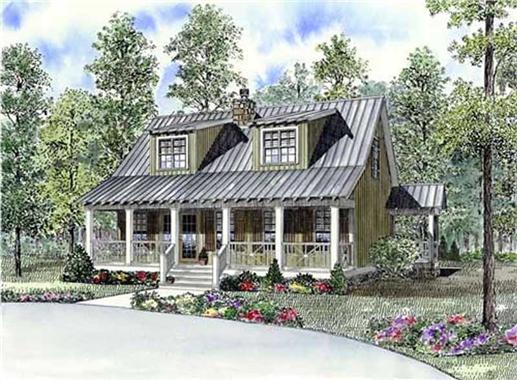 Front View of this 3-Bedroom, 1451 Sq Ft Plan - 153-1871