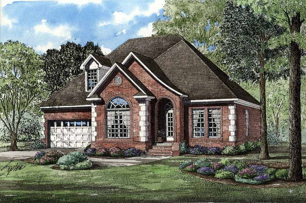 European home (ThePlanCollection: Plan #153-1875)