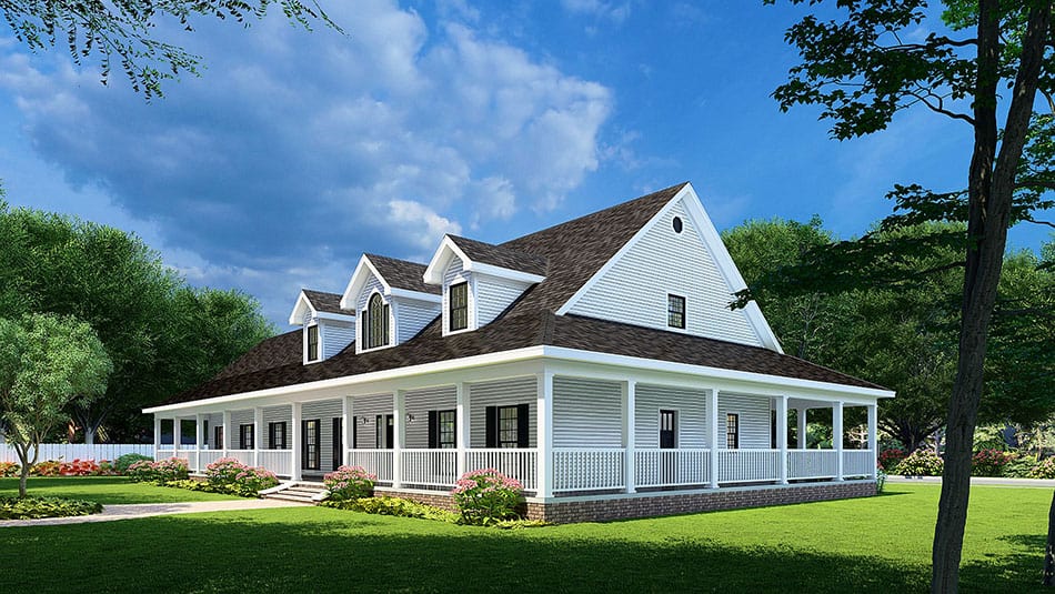 Home Plan Right Elevation of this 3-Bedroom,2851 Sq Ft Plan -153-1877