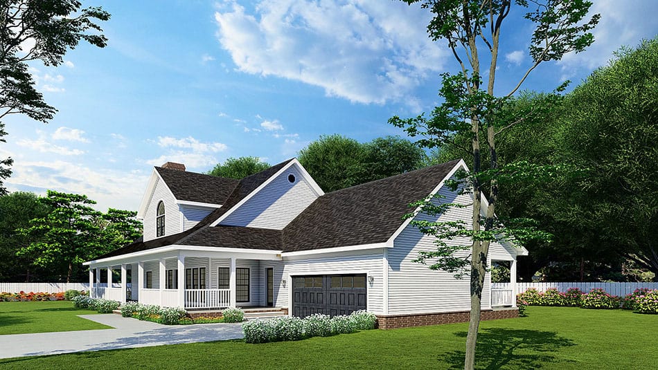 Home Plan Left Elevation of this 3-Bedroom,2851 Sq Ft Plan -153-1877