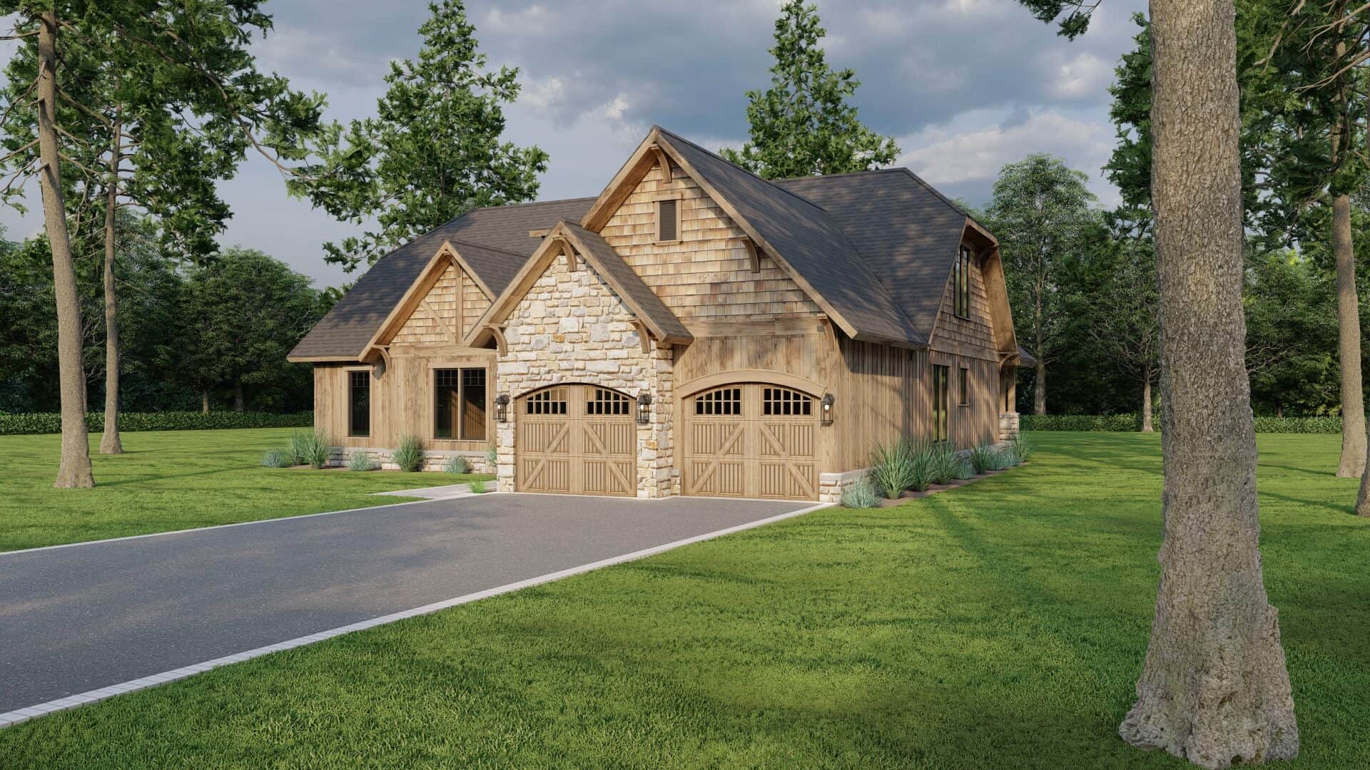 Right Side View of this 4-Bedroom,2266 Sq Ft Plan -153-1892
