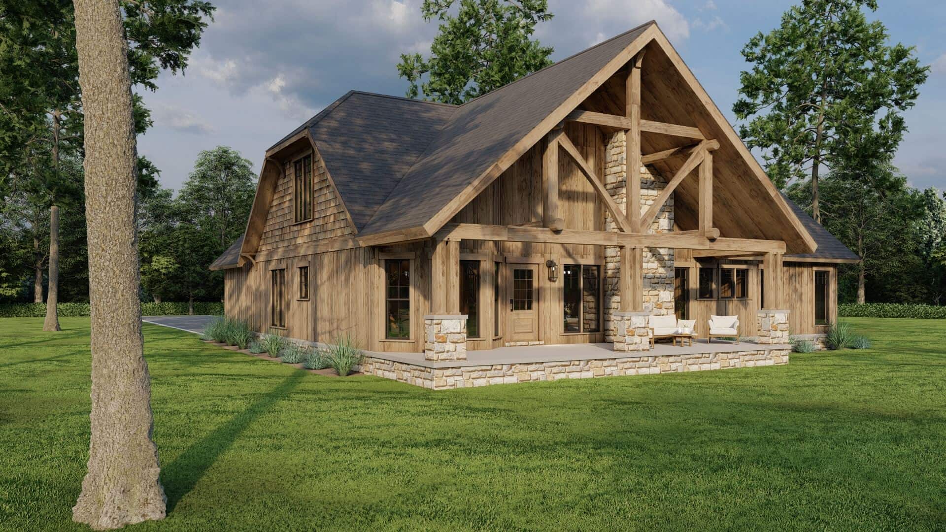 Rear View of this 4-Bedroom,2266 Sq Ft Plan -153-1892