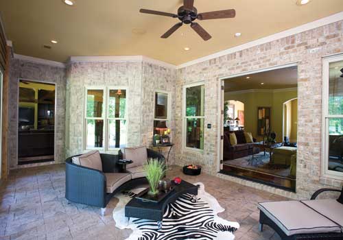 Covered Rear Porch of this 3-Bedroom,4121 Sq Ft Plan -4121