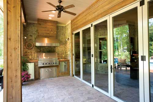 Outdoor Kitchen of this 3-Bedroom,4121 Sq Ft Plan -4121