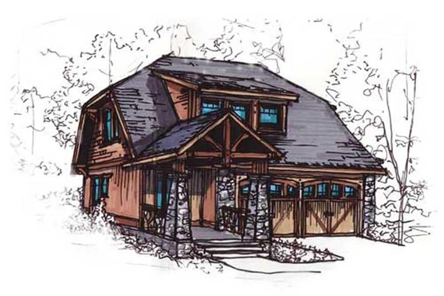 Front Door of this 3-Bedroom, 1890 Sq Ft Plan - 153-1898