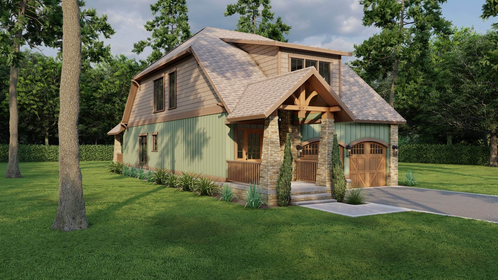 Left Side View of this 3-Bedroom,1890 Sq Ft Plan -153-1898