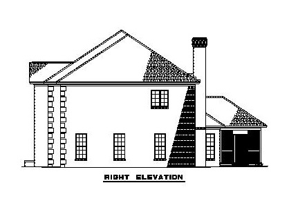 Home Plan Right Elevation of this 4-Bedroom,3558 Sq Ft Plan -153-1903