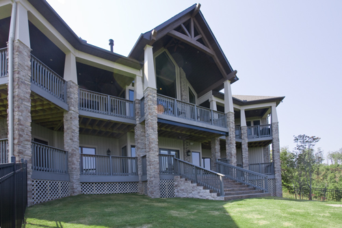 Rear View of this 4-Bedroom,5145 Sq Ft Plan -5145