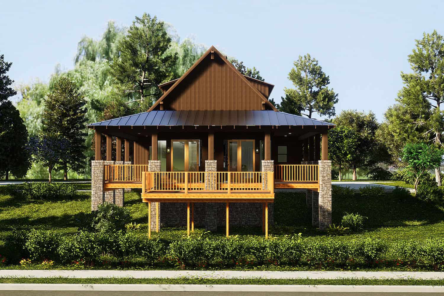 Front View of this 3-Bedroom, 2206 Sq Ft Plan - 153-1910