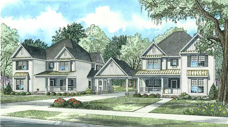 Front elevation of Country home (ThePlanCollection: House Plan #153-1925)
