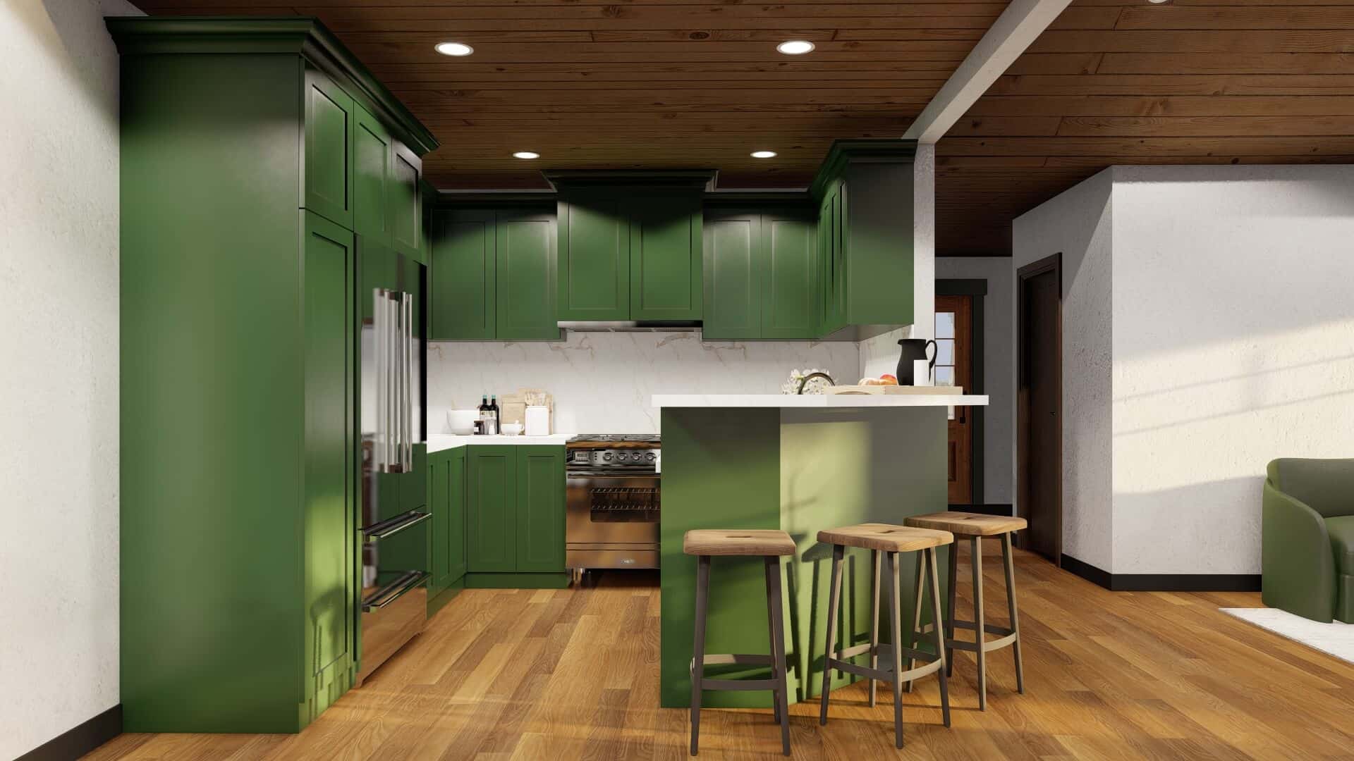 Kitchen of this 3-Bedroom,1282 Sq Ft Plan -153-1929