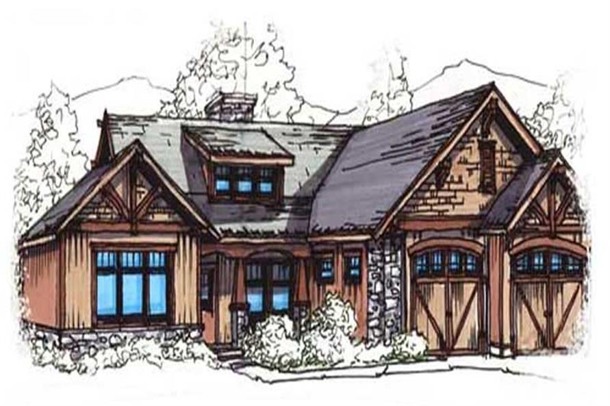 Front Door of this 3-Bedroom, 1485 Sq Ft Plan - 153-1935
