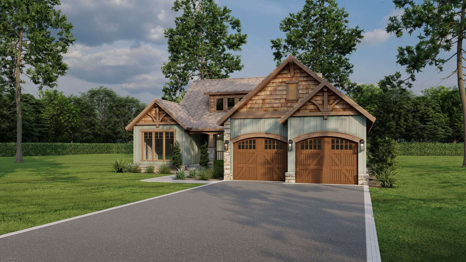 Front View of this 3-Bedroom,1485 Sq Ft Plan -153-1935