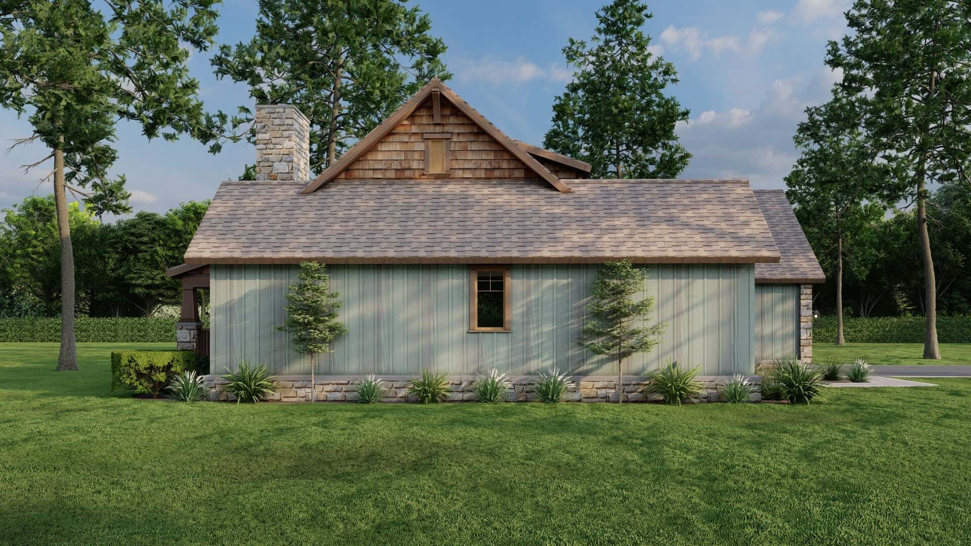 Left Side View of this 3-Bedroom,1485 Sq Ft Plan -153-1935