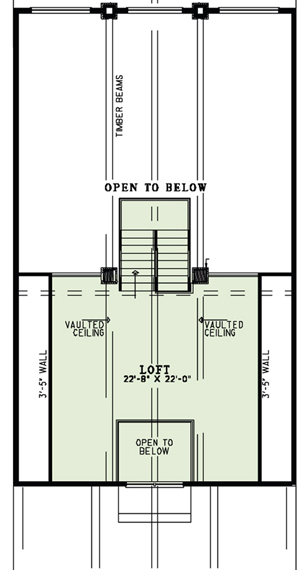 Upper Level of Luxury Plan #153-1937