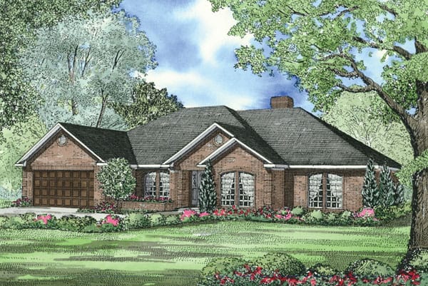 Front View of this 4-Bedroom, 2346 Sq Ft Plan - 153-1939