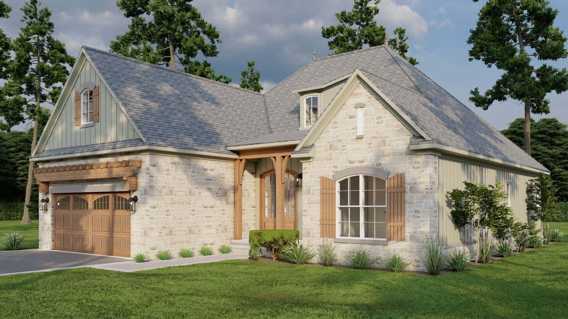 Right Side View of this 3-Bedroom,1711 Sq Ft Plan -153-1943