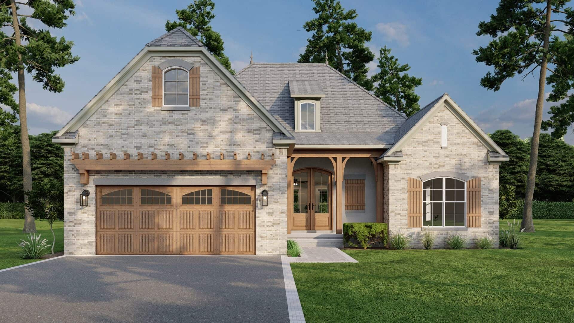 Front View of this 3-Bedroom,1711 Sq Ft Plan -153-1943