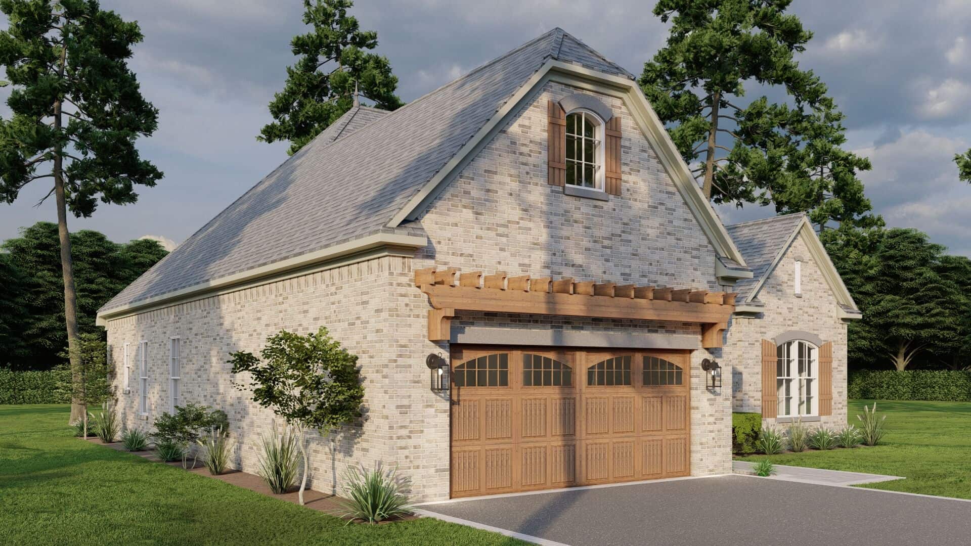 Left Side View of this 3-Bedroom,1711 Sq Ft Plan -153-1943