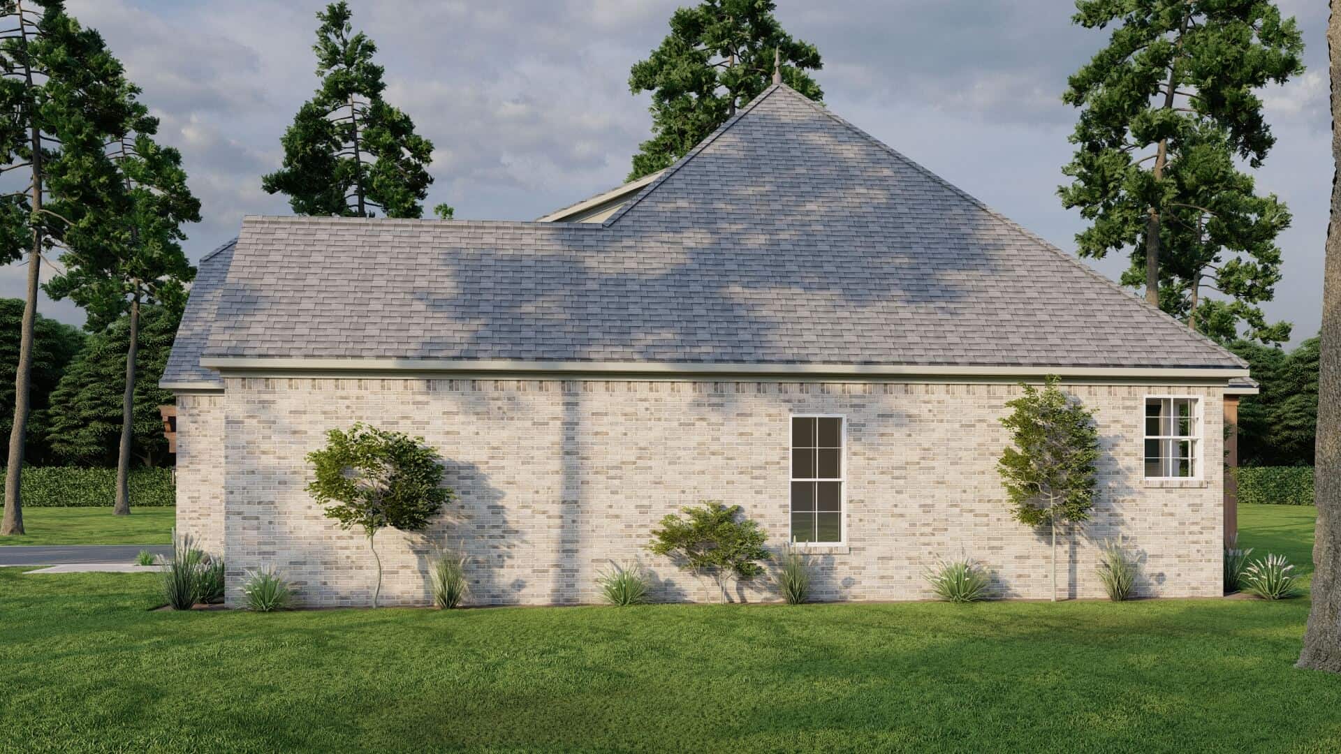 Right Side View of this 3-Bedroom,1711 Sq Ft Plan -153-1943