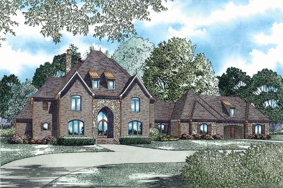 Front View of this 3-Bedroom,4380 Sq Ft Plan -4380