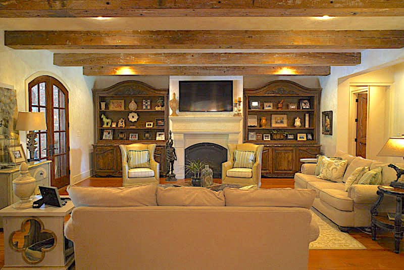 Great Room: Fireplace of this 6-Bedroom,6004 Sq Ft Plan -153-1945