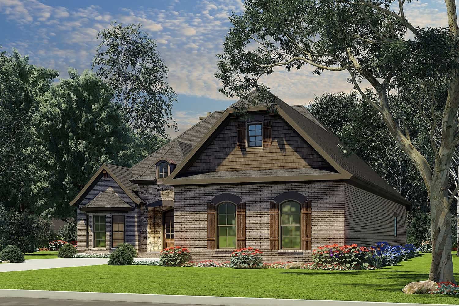Right Side View of this 3-Bedroom, 2147 Sq Ft Plan - 153-1946