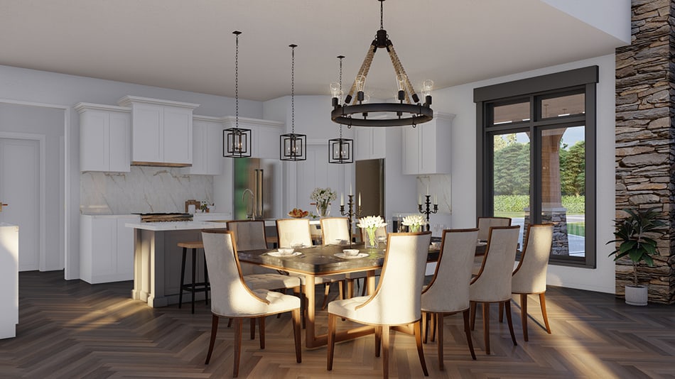 Dining Room of this 5-Bedroom,2555 Sq Ft Plan -153-1951