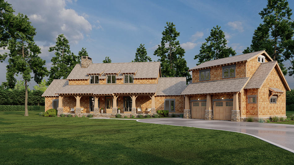 Right Side View of this 5-Bedroom,2555 Sq Ft Plan -153-1951