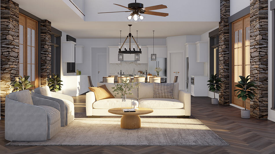 Great Room of this 5-Bedroom,2555 Sq Ft Plan -153-1951