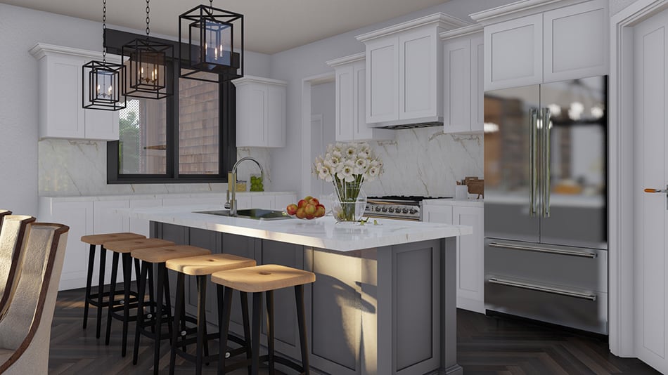 Kitchen: Kitchen Island of this 5-Bedroom,2555 Sq Ft Plan -153-1951