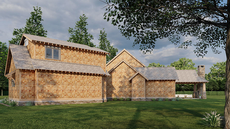 Right Side View of this 5-Bedroom,2555 Sq Ft Plan -153-1951