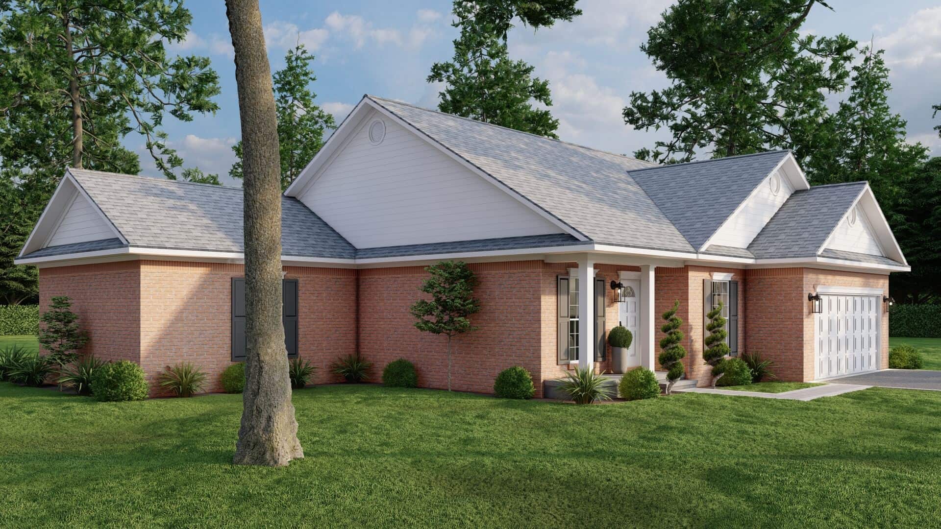 Left Side View of this 4-Bedroom,1562 Sq Ft Plan -153-1954