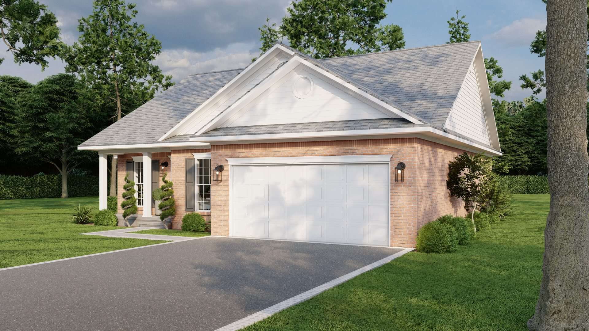 Right Side View of this 4-Bedroom,1562 Sq Ft Plan -153-1954